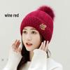 Korean Style Women's Winter Hat: Fashionable Rabbit Wool, Velvet-Lined, Warm Knitted Pullover.