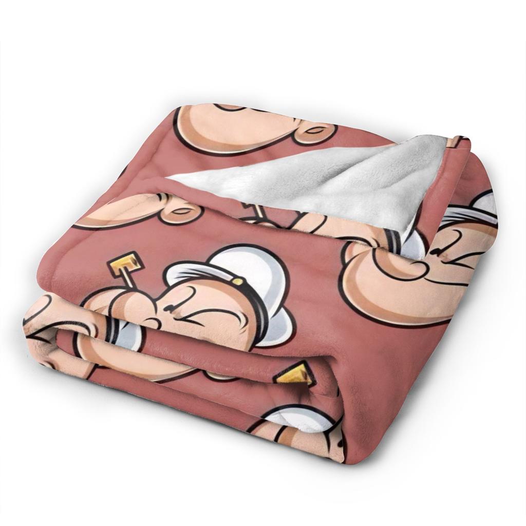 Popeye Blanket Fleece Relax Super Soft Throw Blankets for Home Quilt