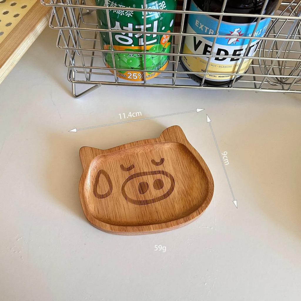 Cartoon Pattern Handmade Dipping Dish Pickled Vegetables Cartoon Rabbit Thickened Snack Plate Condiment Cute Housewear