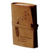 Tree & Quote Antique Handmade Personal Leather Bound Diary Cum Notepad for Men,Women Plain Paper of 5*7 Inch Size
