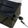 Acrylic Donation Box Ballot Lockable Transparent Portable Comment Voting Raffle for