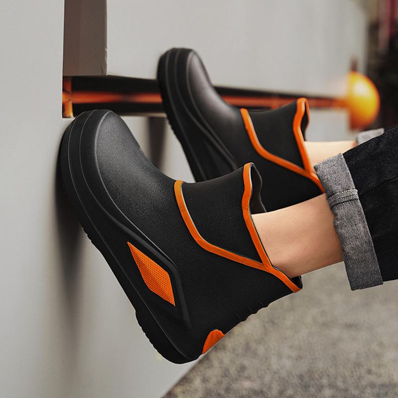 Мужские и женские резиновые сапоги с нескользящей резиновой подошвой для отлива, водонепроницаемые нескользящие резиновые туфли, легкие бахилы, водные сапоги