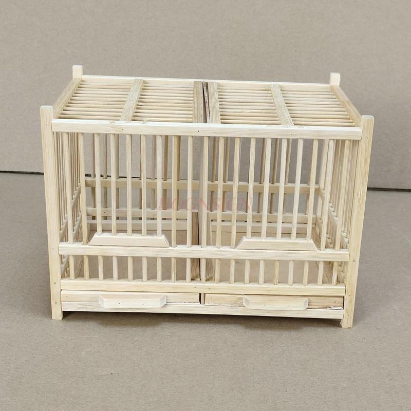 Grasshopper Cage Handmade Bamboo Woven Cricket Cage Double Grid Bamboo Cage Cultural And Playing Insect Cage