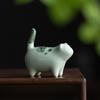Creative Cute Cat Ornaments Ceramic Animal Crafts Home Living Room Tea Room Desktop Set Decoration Furnishings Home Decor