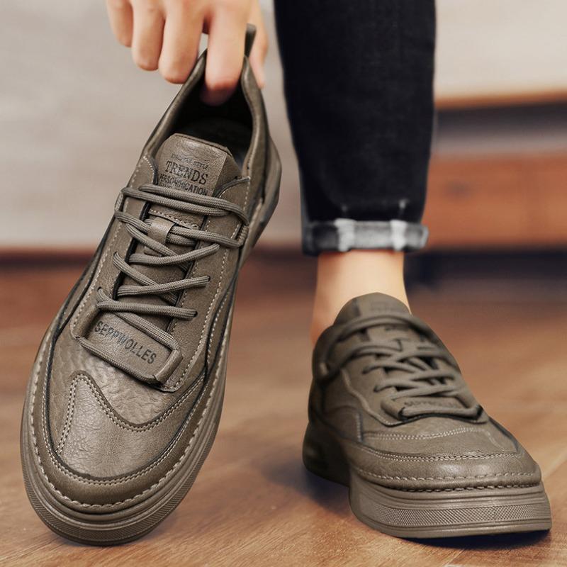 Low Cut Business Casual Shoes Autumn/Winter New Mens Leather Board Shoes Student Training Shoe Mans Sneakers Designer Shoes Men