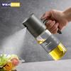 Oil Spray Bottle 250ml High Borosilicate Glass Cooking Oil Dispensers Olive Oil Sprayer Mister for Air Fryer Salad Baking