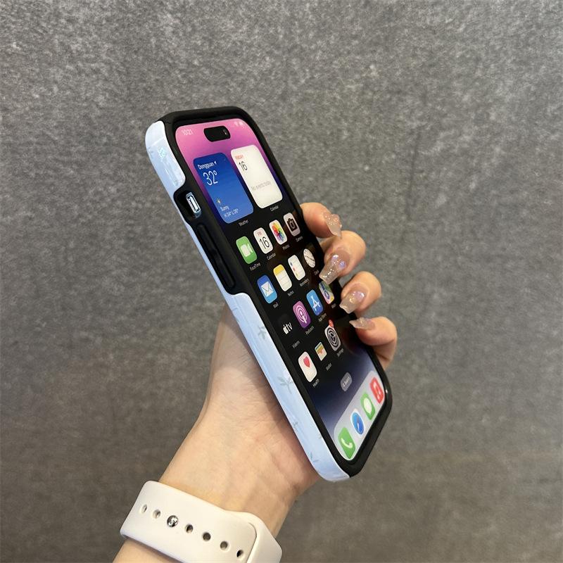 Подходит для чехла мобильного телефона Apple 11promax, новый iPhone11 высококачественная пленка глянцевая литературный мелкий цветочный
