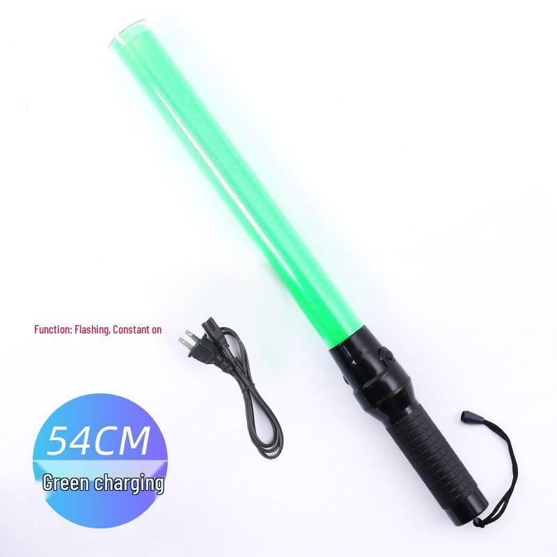 Перезаряжаемый светодиодный жезл регулировщика с аварийным свистком и мигающим стробоскопом