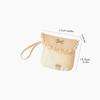 Large Capacity Mini Cosmetic Bag Bowknot Bow Makeup Bag Cute Sanitary Napkin Storage Bag  Travel