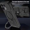 For Oppo Reno13 Pro 5G Magnetic Case Shockproof TPU + PC Phone Back Cover with Kickstand