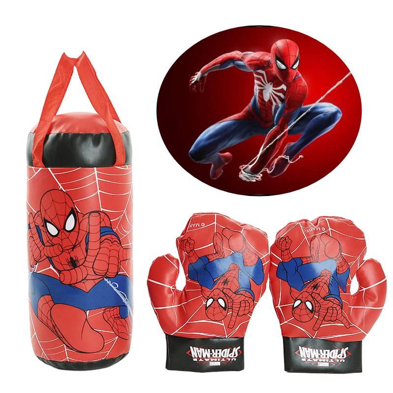 Disney Marvel Spider-man Boxing Toy Red Plastic Punching Gloves For Kids 2-5 Stress Relief
