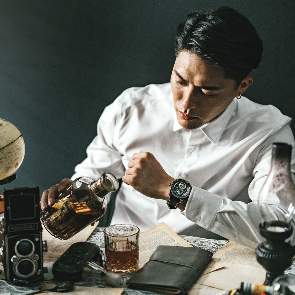 Автоматические часы TWIN LENS TS2002A Коричневый [Налог] Мужские