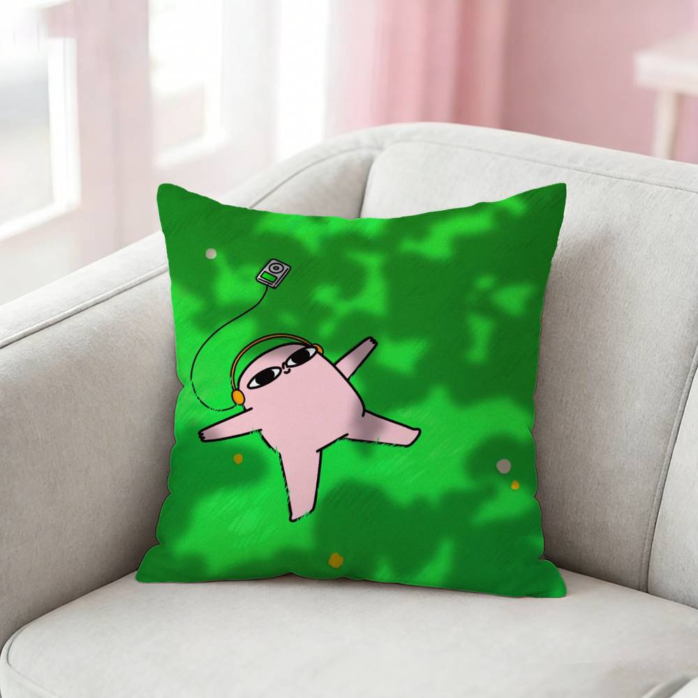 Cartoon KKetnipz Cute Pillow Case Pattern Printed Pillowcase For Living Room Sofa Cushion Cover