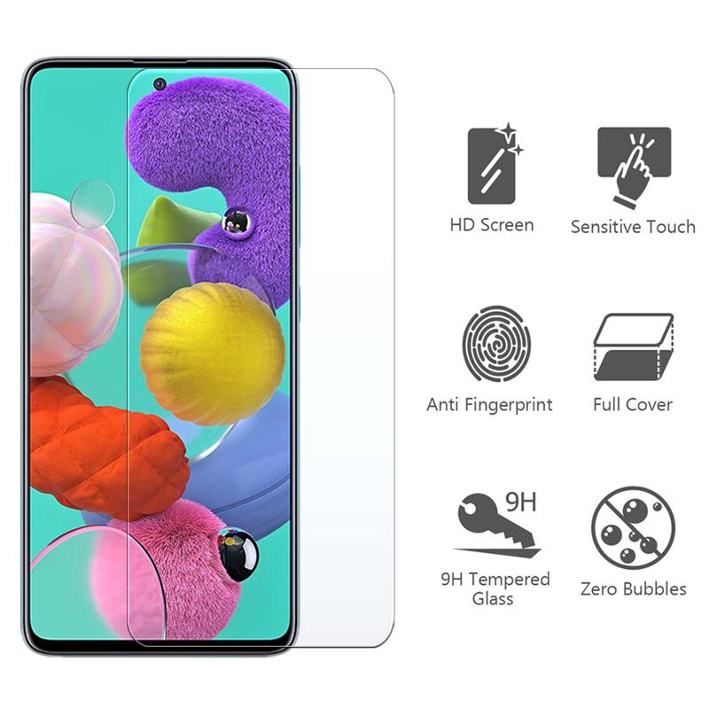 A51 Защитное стекло для экрана Samsung Galaxy a 51 51a Защитная бронепленка Galaxya51 Samsunga51 Закаленная стеклянная пленка 3 шт. A7