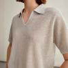 Luxury Brand Women's Clothing Fashion Ladies Knitted Pullover Linen Silk Polo Shirts Sweaters For Woman