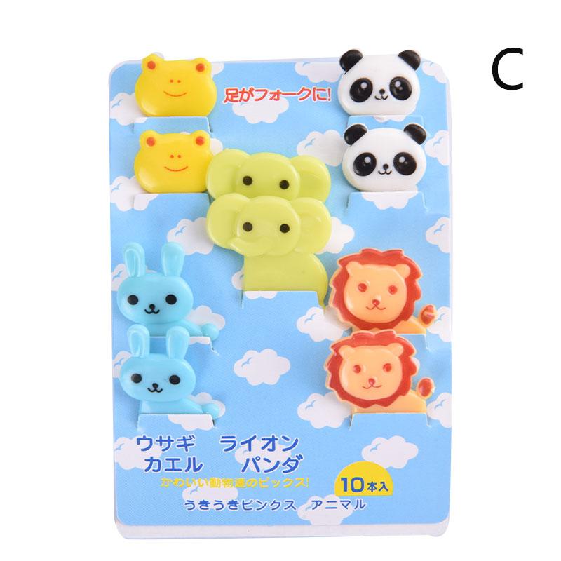 Фруктовая вилка, мини-мультфильм, детская еда, выбор фруктов, зубочистка, декор для вечеринки, случайный цвет