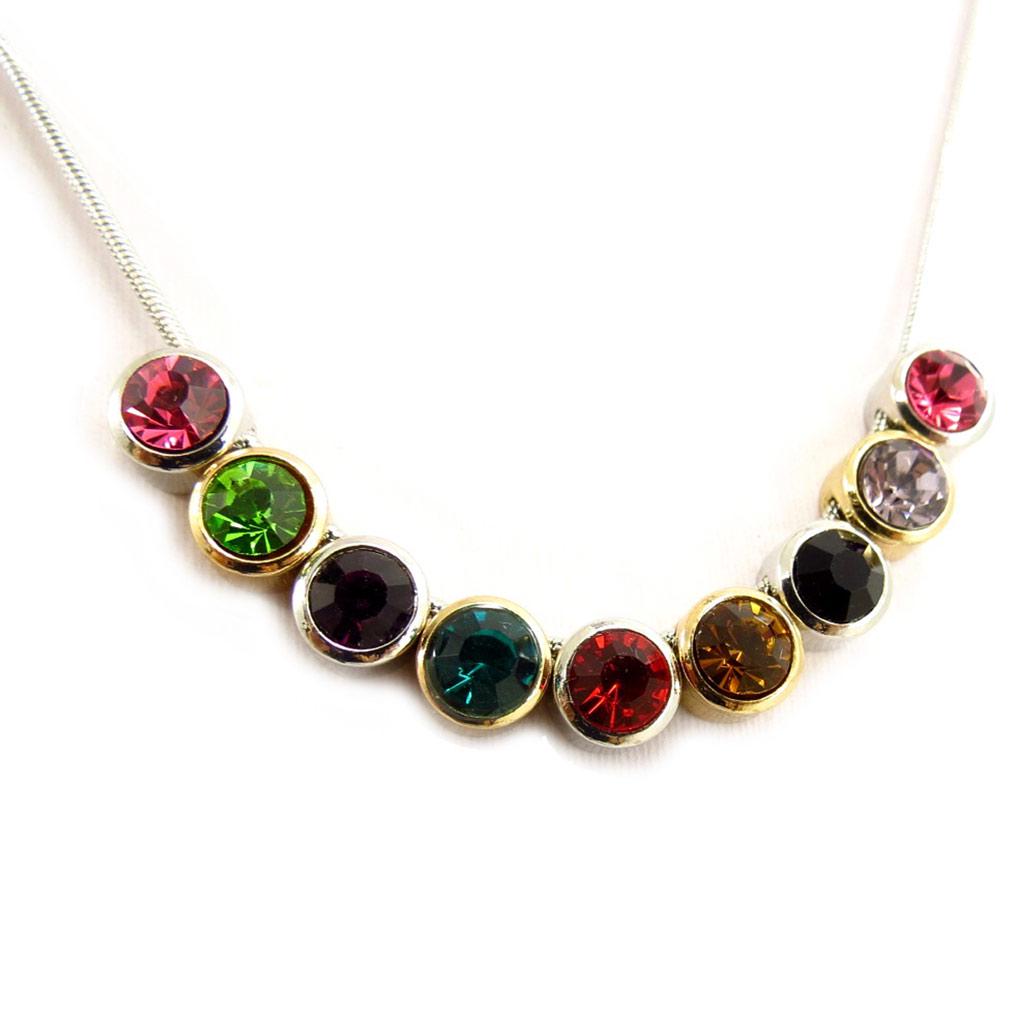 Les Trésors De Lily [R6962] - Designer Necklace 'Scarlett' Tutti Frutti - 7 Mm