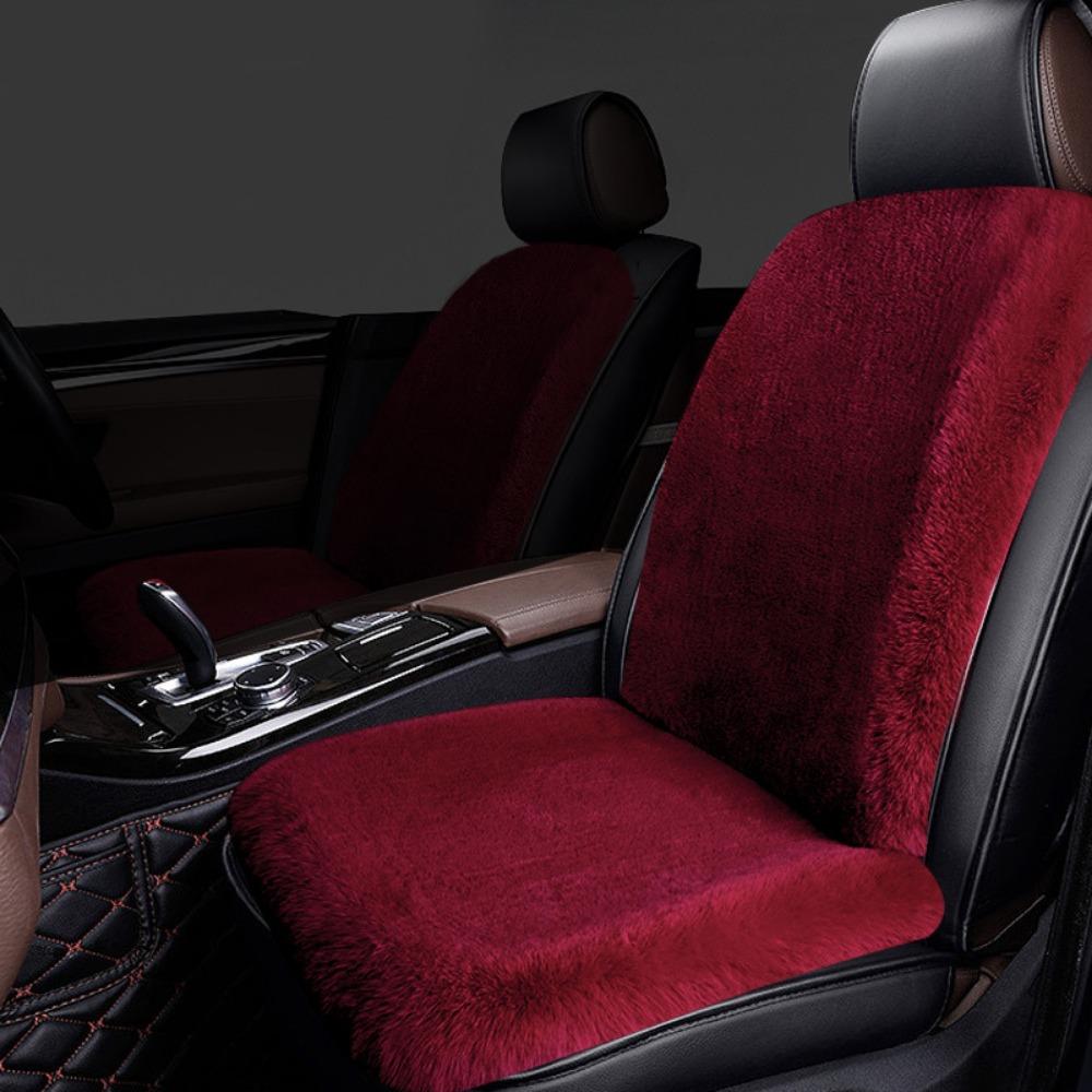 Breathable Car Seat Cover Pad Thick Car Backrest Plush Car Seat Cushion  Autumn and Winter