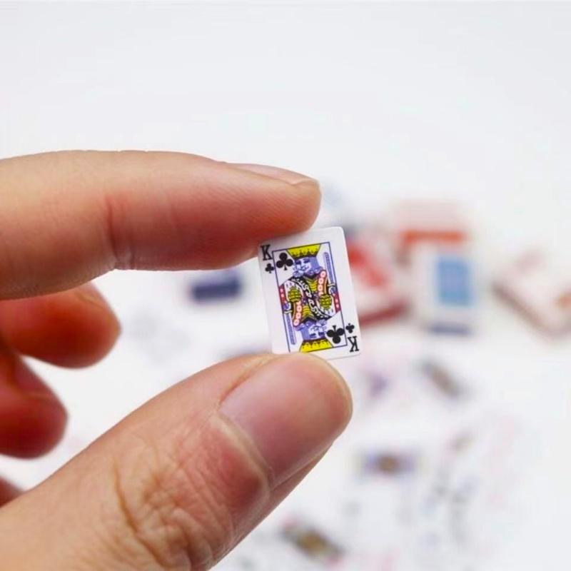 10 шт. Мини игральные карты на кончиках пальцев Портативный дорожный набор для улицы - Супер игра для вечеринок для собраний Идеальная маленькая карточная игра Игрушка