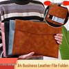 A4 Business Document Bag – Large Capacity, Thickened Snap-Button Folder