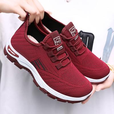 Женские летние кроссовки для бега | Дышащая конструкция Flyknit и мягкая подошва с амортизацией против усталости | Легкие спортивные кроссовки для повседневной носки