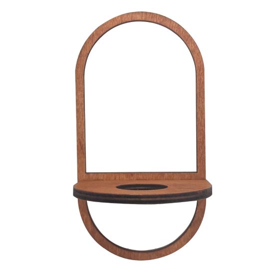 Настенный держатель для тилландсии, деревянная геометрическая подставка для тилландсии, деревенский настенный плантатор для декора дома, гостиной, спальни