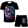 Boys Girls Tiger Clothes Sets Summer Cute T Shirts Short Pants 1-14 Year 2pcs Clothing Suits Kids Fashion Casual Costume Outfits