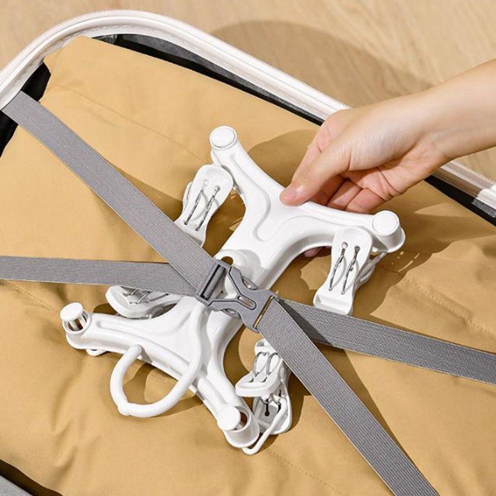 360° Rotatable H Shaped Trouser Hanger Quick Drying Wind-Resistant Underwear Drying Rack Space Saving Efficient Pants Hanger