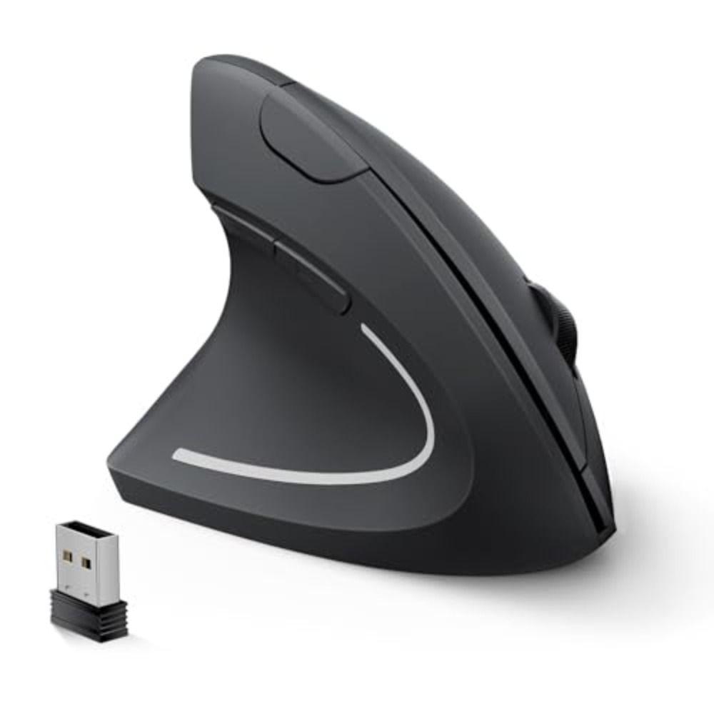 2.4GHz Wireless Mouse Adjustable DPI Vertical Mouse Lefty Design Optical Mouse Office
