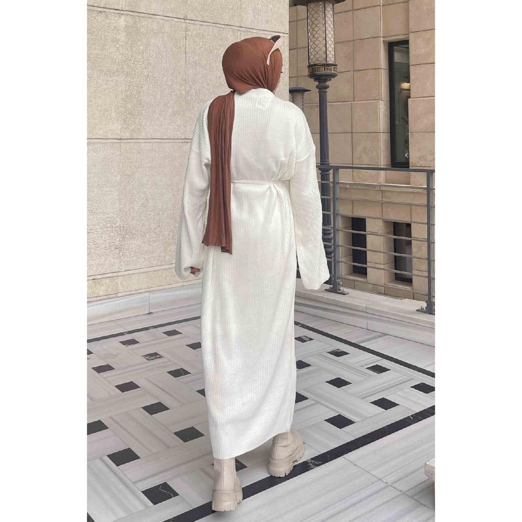 10numberamoda Женское длинное вязаное платье с рукавами «летучая мышь» бордово-красное