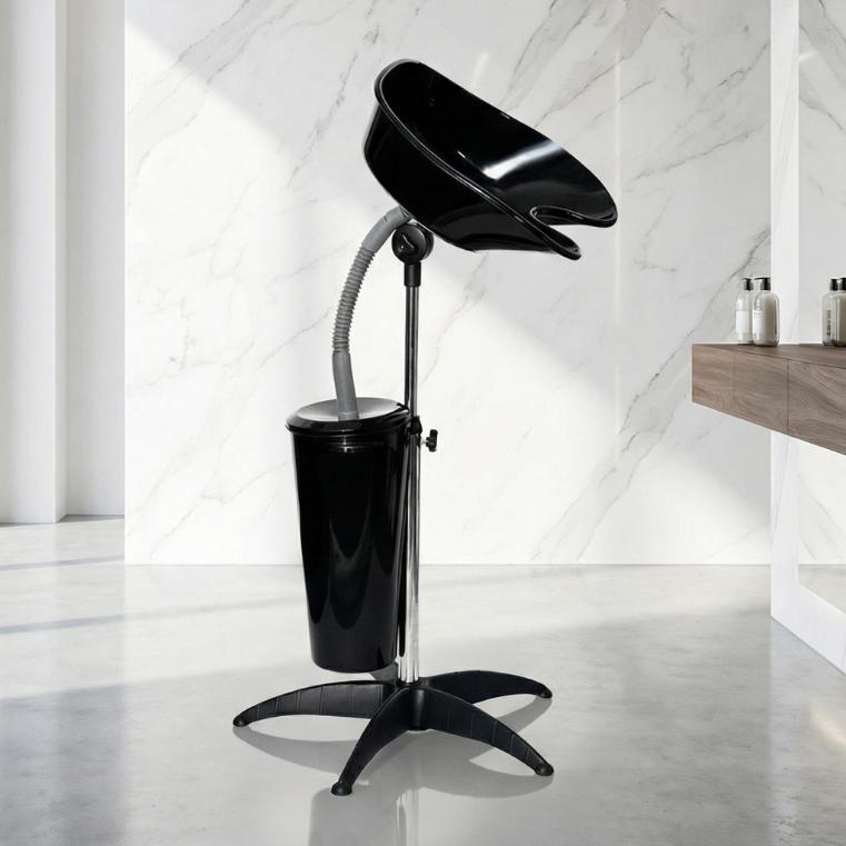 Portable Hairdressing Washer on a Stand, Adjustable, Mobile + Tank