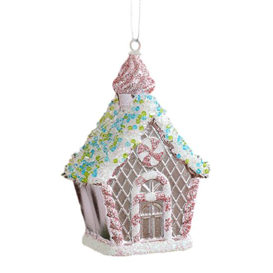 Рождественское украшение Сверкающая розовая серия Подвеска в форме мороженого и пончика