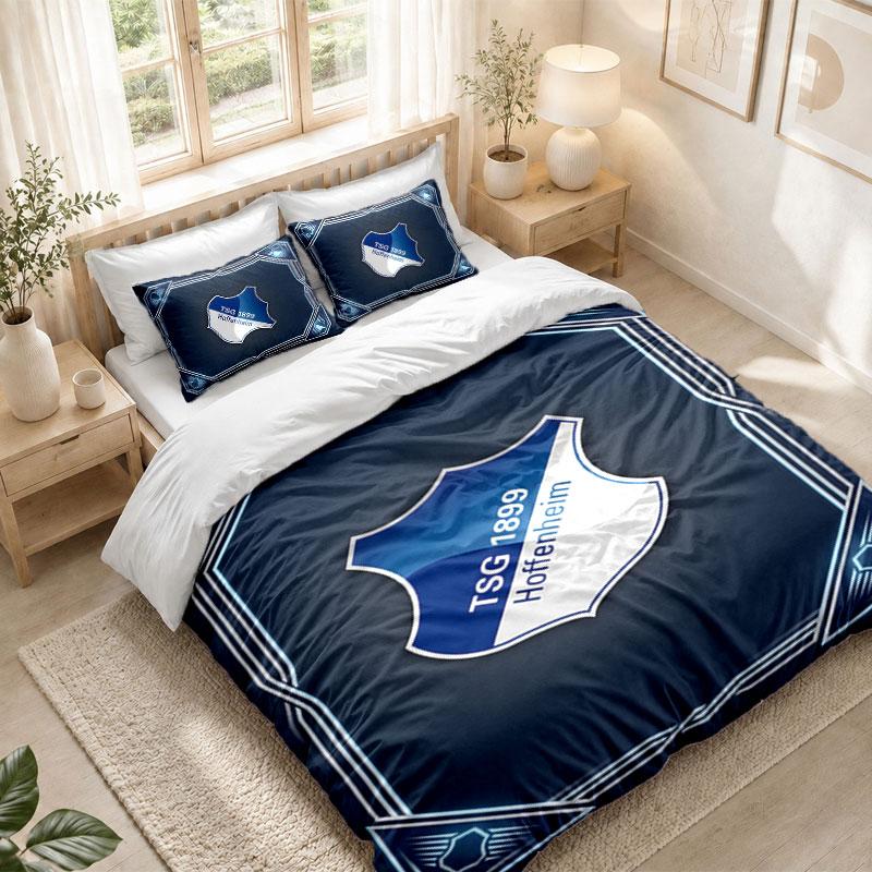 Bedding Set 1 Duvet Cover 2 Pillowcases TSG Hoffenheim FC Print Bedroom Home Decoration