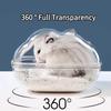 Ванная комната для хомяка полностью прозрачная ванная комната для наблюдения туалет для хомяка и мыши клетка для маленьких домашних животных коробка акриловый домик