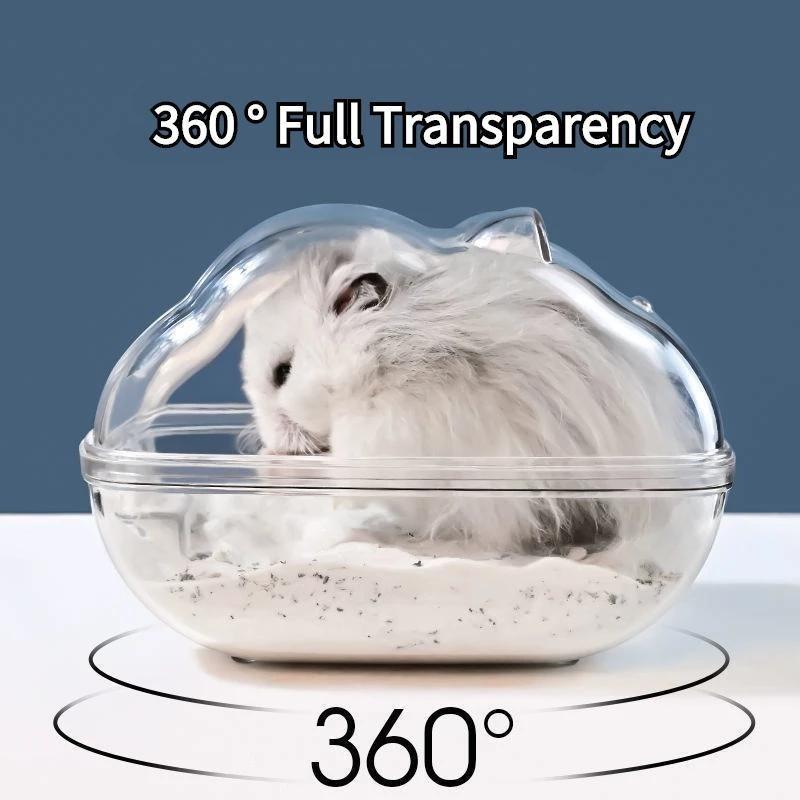 Ванная комната для хомяка полностью прозрачная ванная комната для наблюдения туалет для хомяка и мыши клетка для маленьких домашних животных коробка акриловый домик