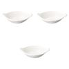 Set of 3 White Irregular Shaped Shallow Pots X 22 X 7 Banko Ware Earthenware Pots for Direct Fire Setomonohonpo [28 Cm] Use,