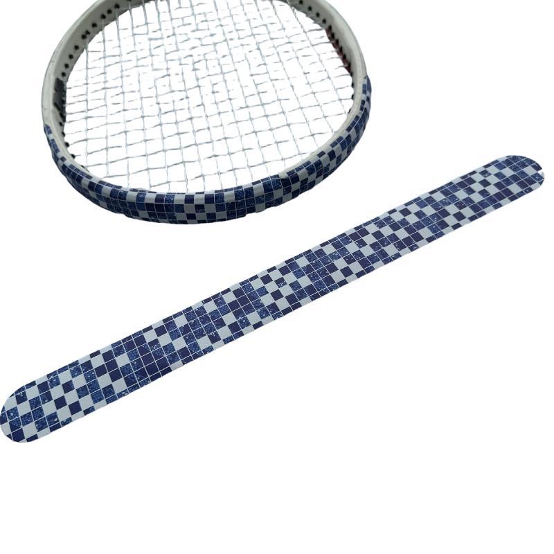 Waterproof Tennis Racket Protective Edge Tape Colorful PU Self Adhesive Sticker Universal Fit Most Racquets for Outdoor Sports