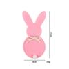 6PCS/Set Easter Bunny Felt Cutlery Holder Bag Tableware Knife Fork Cover Bag Party Accessories Happy Easter Party Decorations