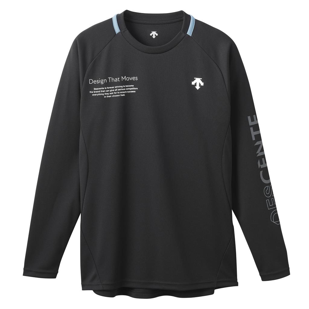 DESCENTE Волейбольная футболка с длинным рукавом Easy Arm Flying Yuki черная, Движение, Прием, Исикава,