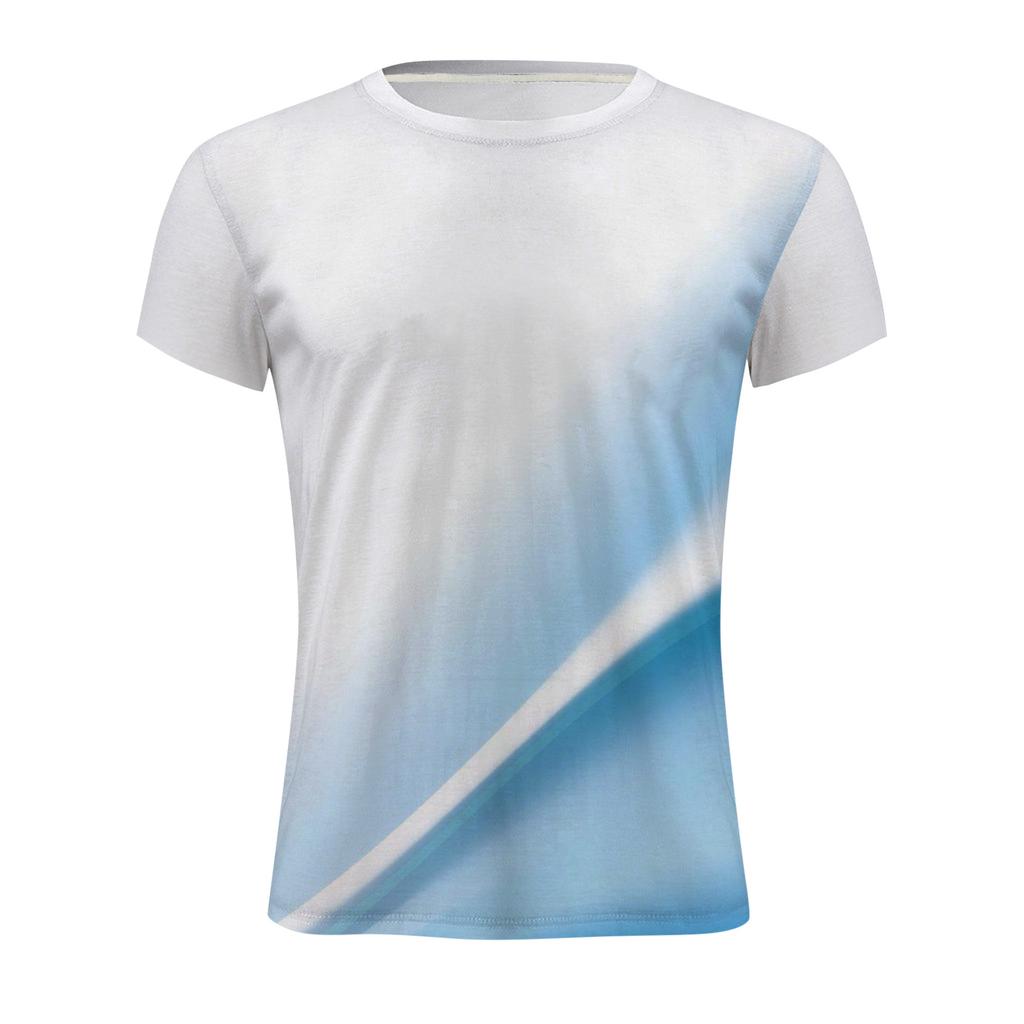 Летняя футболка с круглым вырезом, 3D-принтом современных художественных узоров, модная повседневная мужская футболка с короткими рукавами