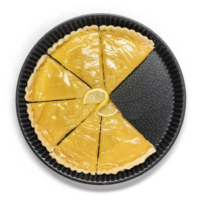 TEFAL Success Moule à tarte 30 cm, Revêtement antiadhésif, Fabriqué en France, Tabac J1608402