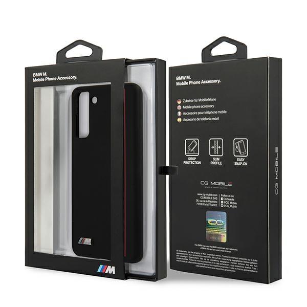 Etui do Samsung Galaxy S21 Plus BMW Silicone Stripes Czarne