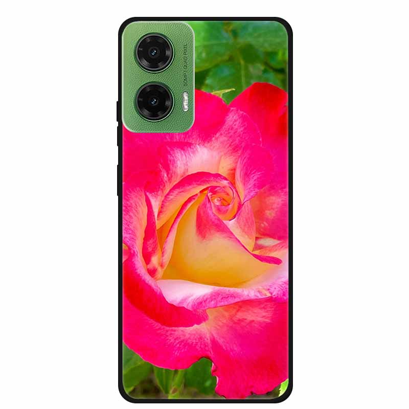 Silicone Painted Cover For Motorola Moto G35 G55 Case Luxury Animal TPU Silicone Soft Back Cover For G55 5G Black Bumper MotoG35
