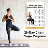 28-Day Chair Yoga Challenge Spiral Notebook Thick Paper Fitness Planner for Seniors Beginners Versatile Gift for Home Office School