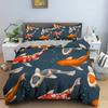 Koi Print Bedding Set Child Duvet Cover Set Bed Set Duvet Cover With2 Pillowcase Comforter Bedding Sets Twin Queen Size