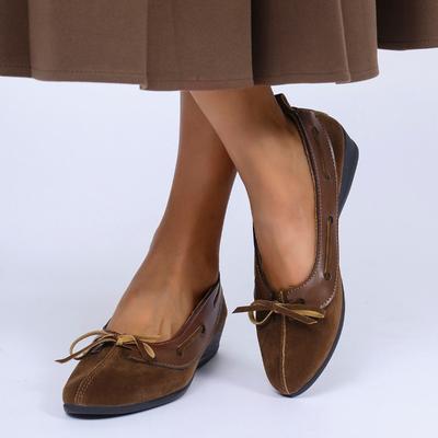 Мода Большой Размер 2025 Новинка Горячая Распродажа Женские Туфли на Высоком Каблуке Неглубокие С Бантом Слипоны На Низком Каблуке Лодочки для Универсальной Повседневной Женской Обуви