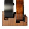 STRICH Wooden Guitar Front Stand for and Stage Walnut Color 2 L-2AW Floor-Mounted Stand, 2-Guitar Stand, Display, Space-Saving, Multi-Guitar Home,