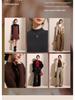 Women's Black Fleece-Lined Half-High Neck Base Layer Knit Top - Thickened Long Sleeve for Autumn/Winter 2026