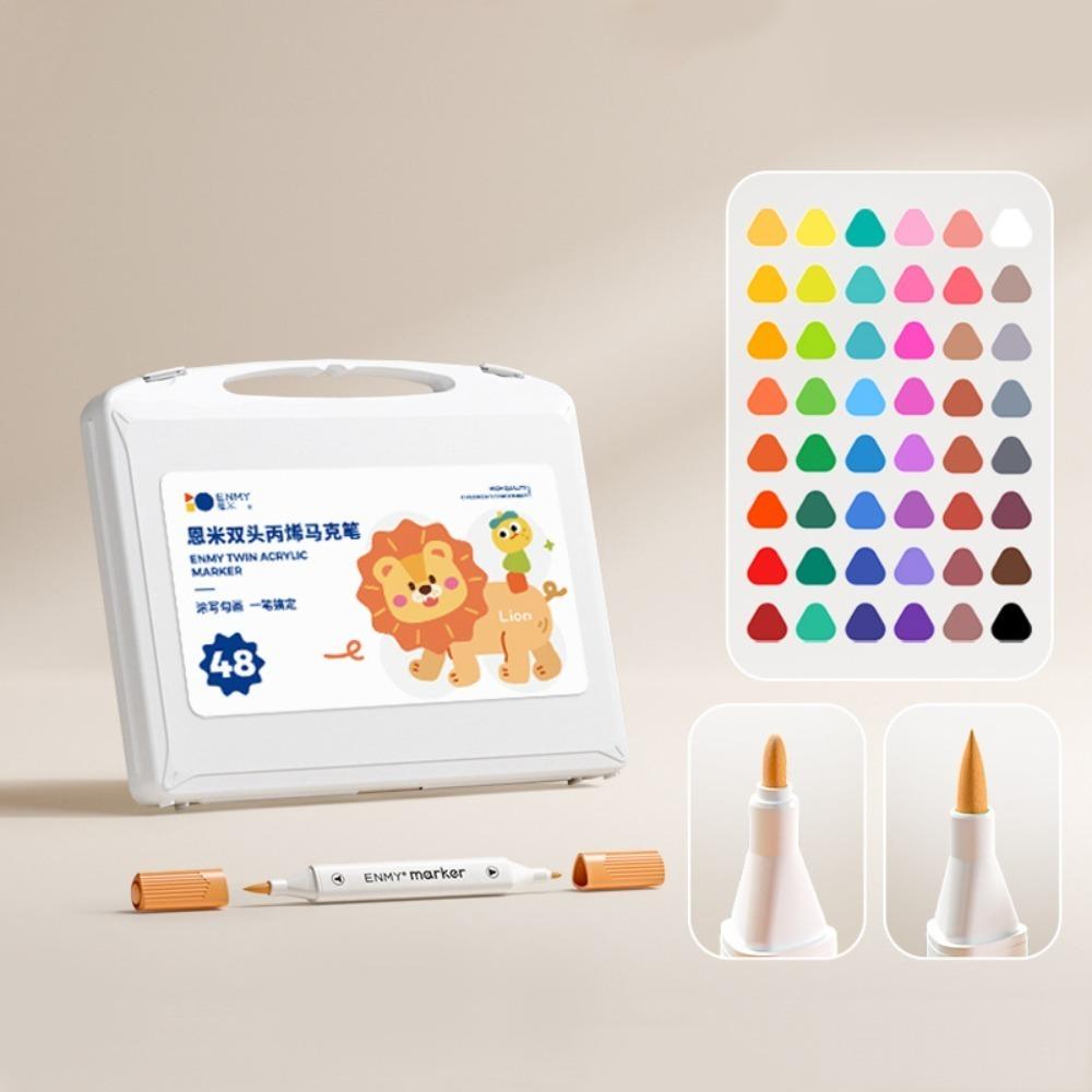 Hook Liner Dual Tip Brush Acrylic Paint Marker School Office Stationery