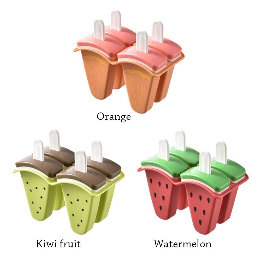 Frozen Homemade Juice Milk Ice Cream Mold With Cover Ice Popsicle Mould Watermelon Shape